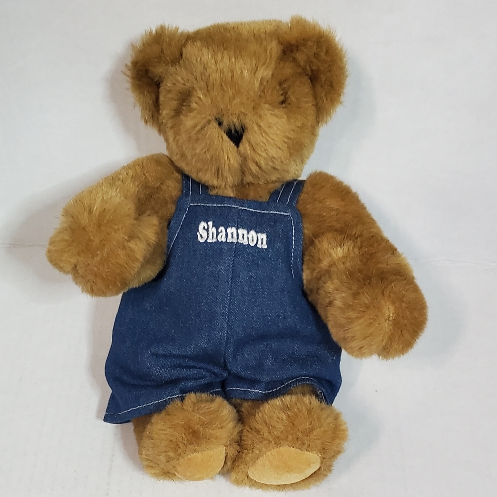 Vermont Teddy Bear Shannon Brown Jointed Plush Stuffed Animal Toy 11 Inch
